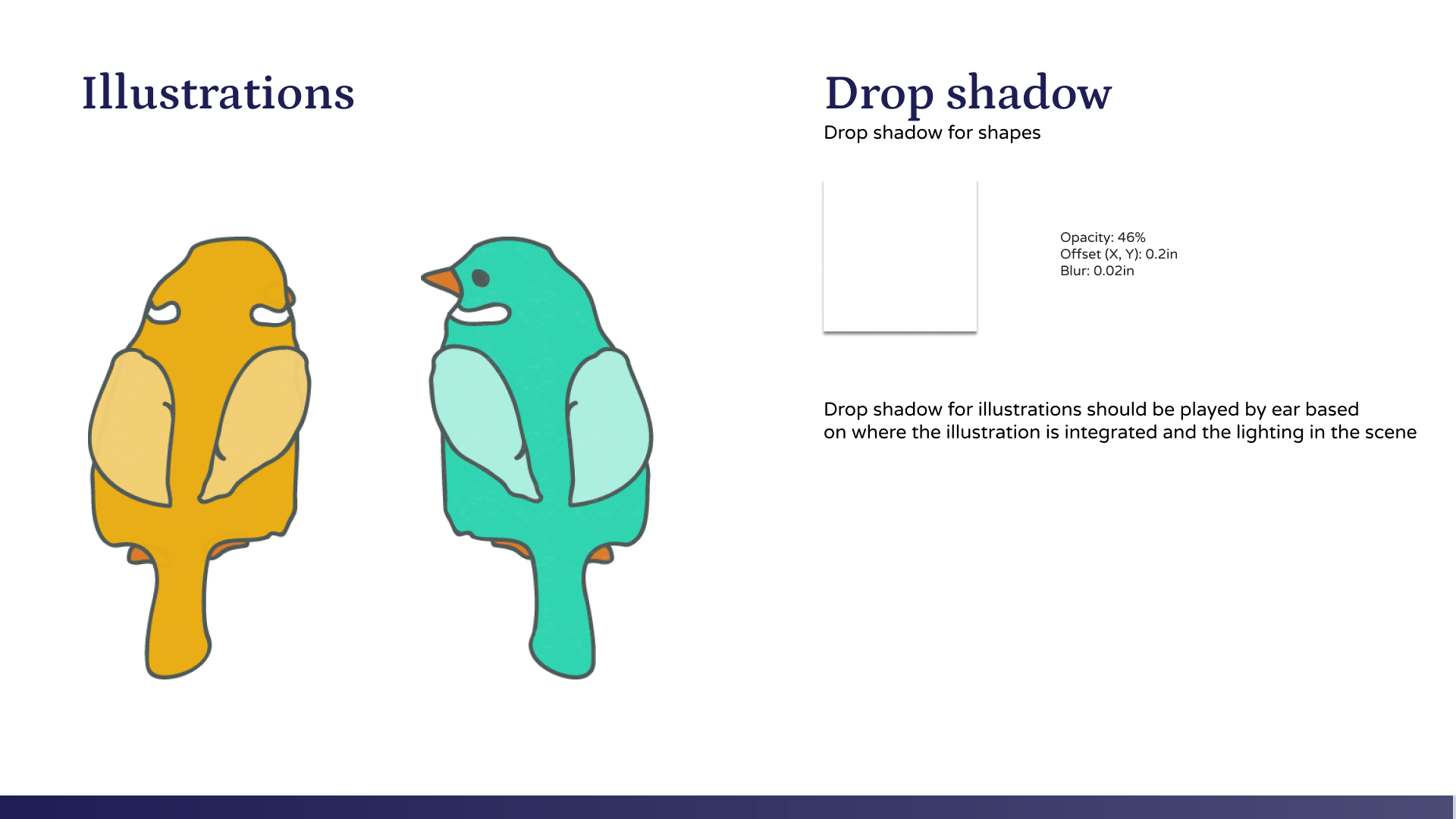 Illustration use in Sparrow Branding